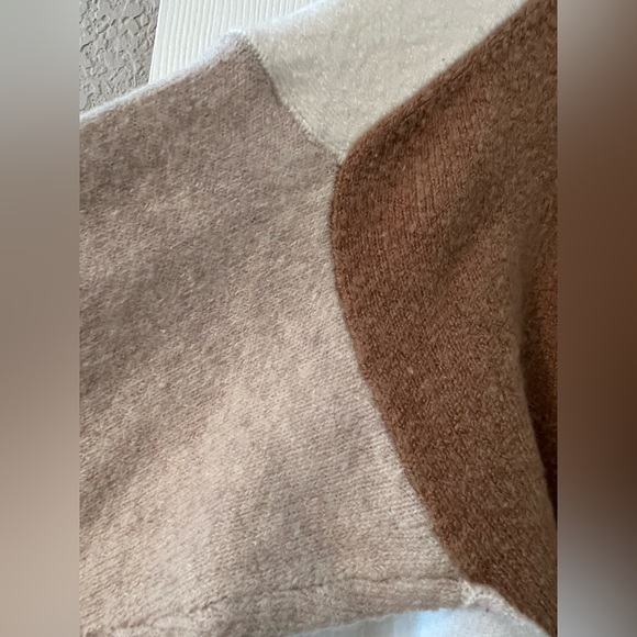 MADEWELL Short Kent Ex-Boyfriend Cardigan Sweater in Colorblock Size S - Picture 7 of 7